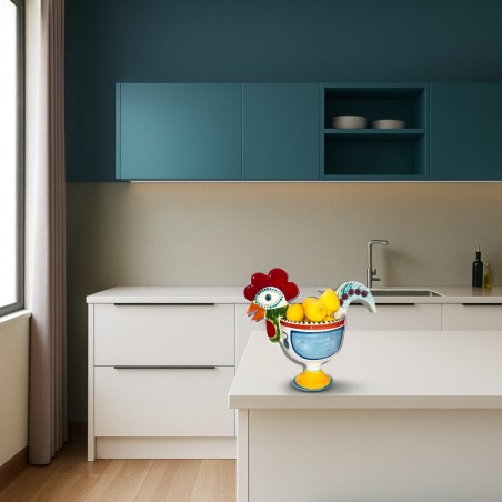Gallo portapianta GL203 Ceramiche De Simone Gallo portapianta GL203 Ceramiche De Simone